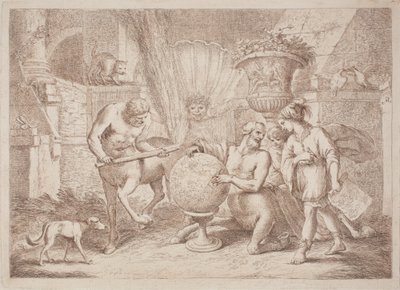 Chiron učí zeměpis Achilla od after Giovanni Benedetto Castiglione Gaetano Zompini