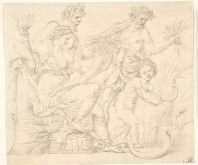 Persefona a Dionýsos od after Giulio Romano
