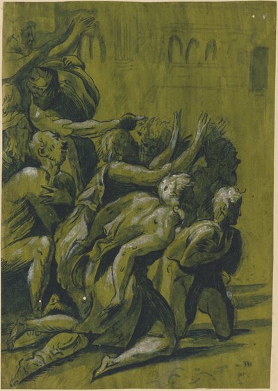 Devět figur od after Giuseppe Nicolo Vicentino