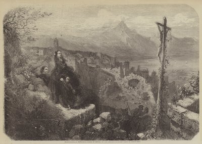 Fuentarábie, oblíbené letovisko císařovny Evženie od Gustave after Dore