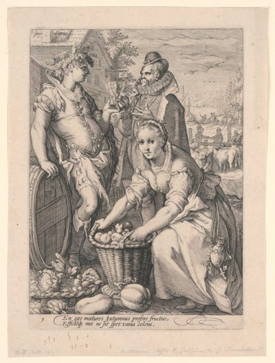 Čtyři roční období (podzim) od after Hendrik Goltzius