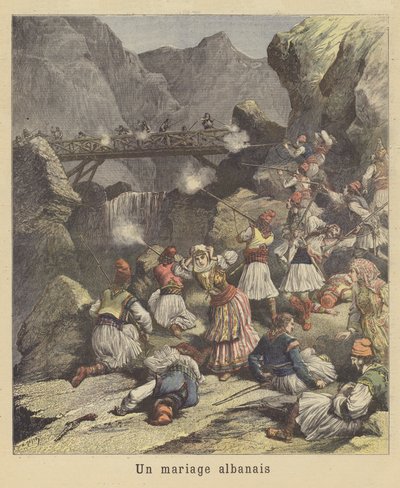 Albánská svatba od after Henri Meyer