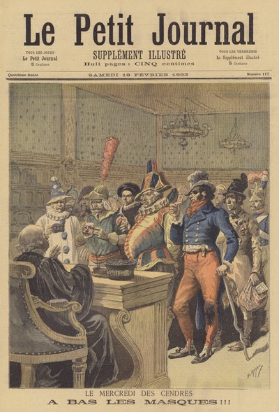Popeleční středa. Pryč s maskami od after Henri Meyer