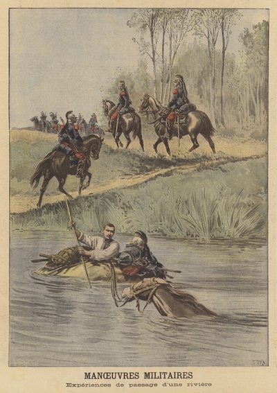 Vojenské manévry francouzské armády od after Henri Meyer