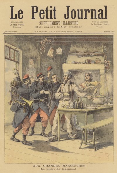 Francouzské vojenské manévry od after Henri Meyer