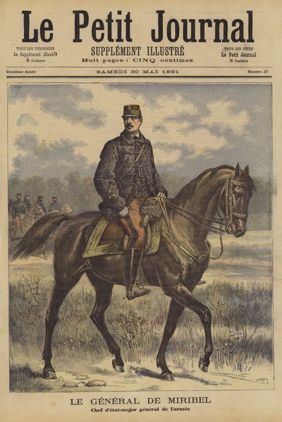 Generál de Miribel, náčelník francouzského generálního štábu od after Henri Meyer