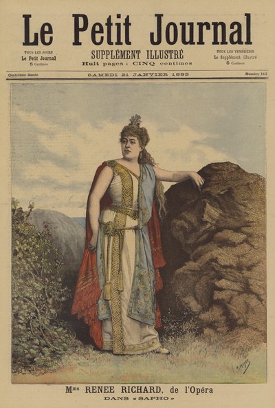 Renee Richard v Sapho v pařížské opeře od after Henri Meyer