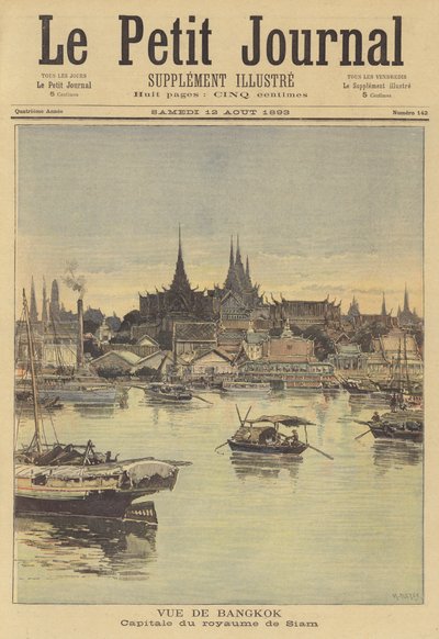 Pohled na Bangkok od after Henri Meyer