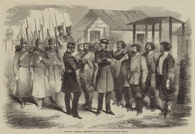 Kreslení ruských branců od after Horace Vernet