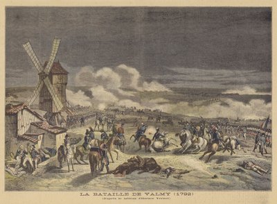 Bitva u Valmy (1792) od after Horace Vernet