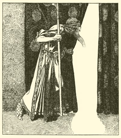 Král Mark se chová nešťastně od after Howard Pyle