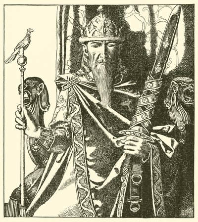 Král Mark z Cornwallu od after Howard Pyle