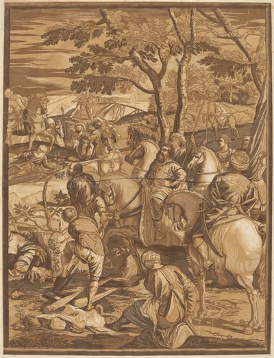 Ukřižování (pravý panel) od after Jacopo Tintoretto John Baptist Jackson