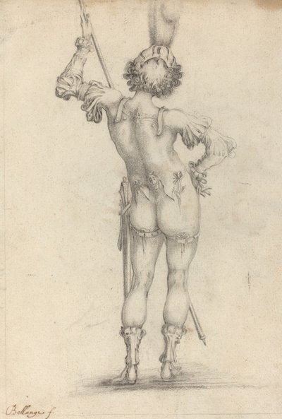 Stojící postava [recto] od after Jacques Bellange