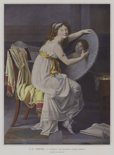 Portrét madame Vigee-Lebrun od after Jacques Louis David