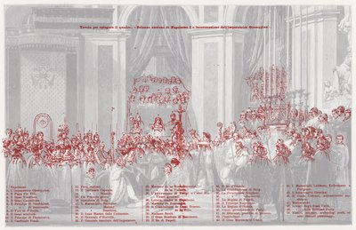 Korunovace Napoleona francouzským císařem v Notre Dame de Paris, 1804 od after Jacques Louis David