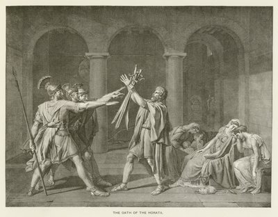 Přísaha Horatiů od after Jacques Louis David