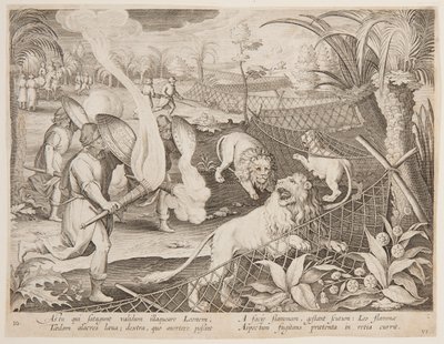 Past na lva od after Jan van der Straet, called Stradanus