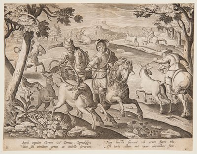 Odchyt jelenů od after Jan van der Straet, called Stradanus