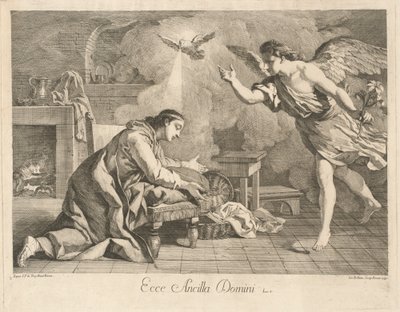 Zvěstování od after Jean François de Troy Jean Baptiste Hutin