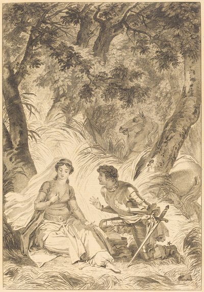 Nevěsta krále Garbe: Rytíř od after Jean Honoré Fragonard