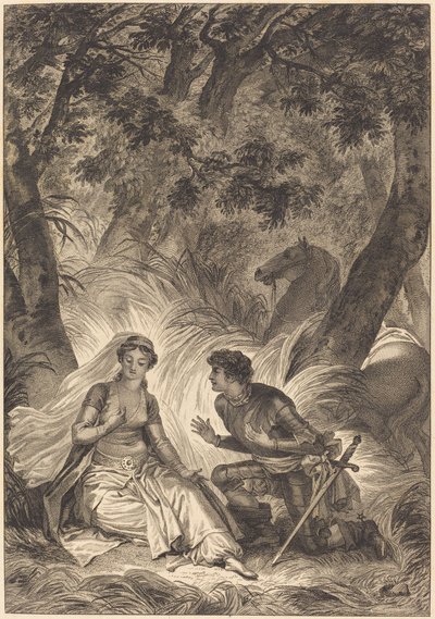 Nevěsta krále Garbe: Rytíř od after Jean Honoré Fragonard