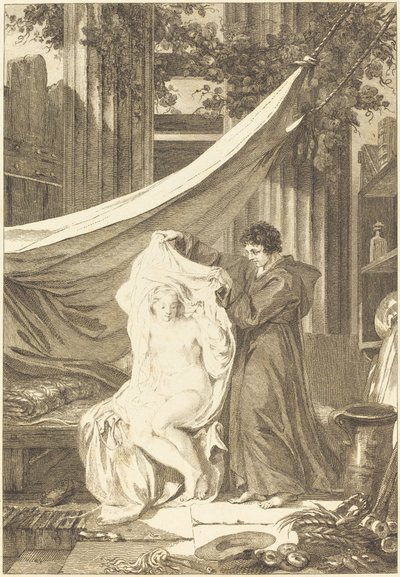 Poustevník (Ďábel v pekle) od after Jean Honoré Fragonard