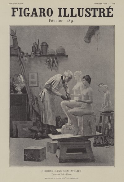 Gerome ve své dílně od after Jean Leon Gerome