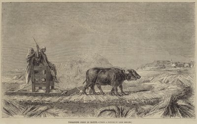 Šlapání kukuřice v Egyptě od after Jean Leon Gerome