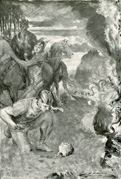 Beowulf najde hlavu Aschere od after John Henry Frederick Bacon
