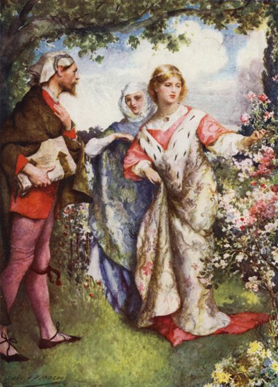 Emma a Eginhard od after John Henry Frederick Bacon