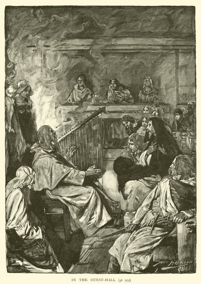 V sále pro hosty od after John Henry Frederick Bacon