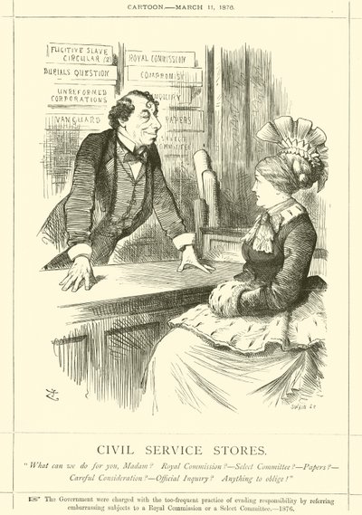 Obchody pro státní správu od after John Tenniel