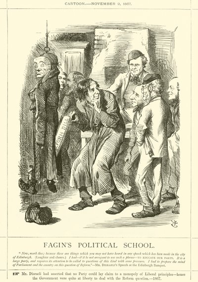 Faginsova politická škola od after John Tenniel