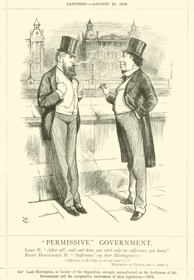 Permisivní vláda od after John Tenniel