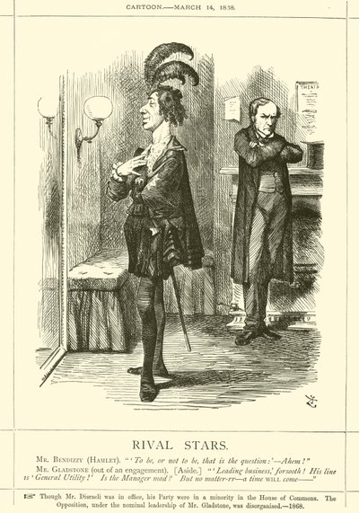 Soupeřící hvězdy od after John Tenniel