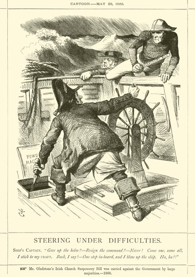 Řízení v obtížích od after John Tenniel