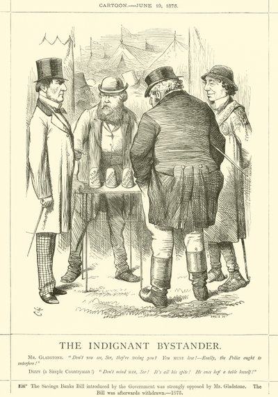 Rozhořčený přihlížející od after John Tenniel