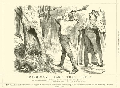 Woodmane, ušetři ten strom! od after John Tenniel