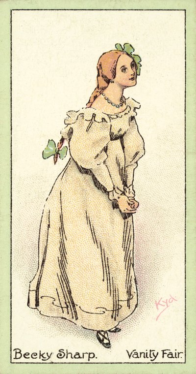 Becky Sharp, Vanity Fair (chromolitho) od after Joseph Clayton Clarke
