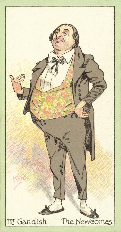 Pan Gandish, The Newcomes (chromolitho) od after Joseph Clayton Clarke