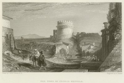 Hrob Cecilie Metelly od after Joseph Mallord William Turner