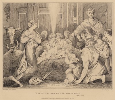 Klanění pastýřů, Lukáši od after Joshua Reynolds