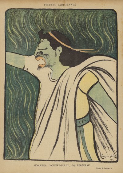 Mounet-Sully, ilustrace pro Le Rire od after Leonetto Cappiello