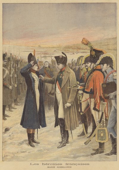 Francouzské hrdinky: Marie Schellinck od after Lionel Royer