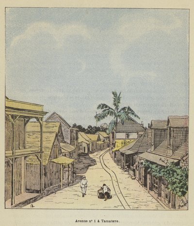 Avenue č. 1 a Tamatave od after Louis Charles Bombled