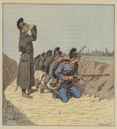 Bavoři v zákopu od after Louis Charles Bombled
