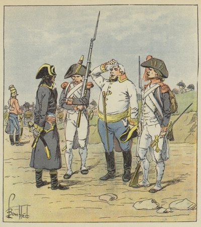 Bonaparte vyslýchá velkého rakouského zajatce majora od after Louis Charles Bombled