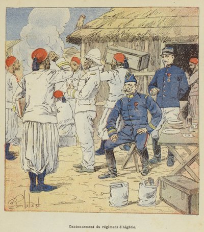 Kanton alžírského pluku od after Louis Charles Bombled