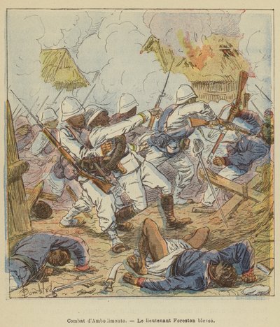 Boj s Ambodimontem, zranění poručíka Forestona od after Louis Charles Bombled